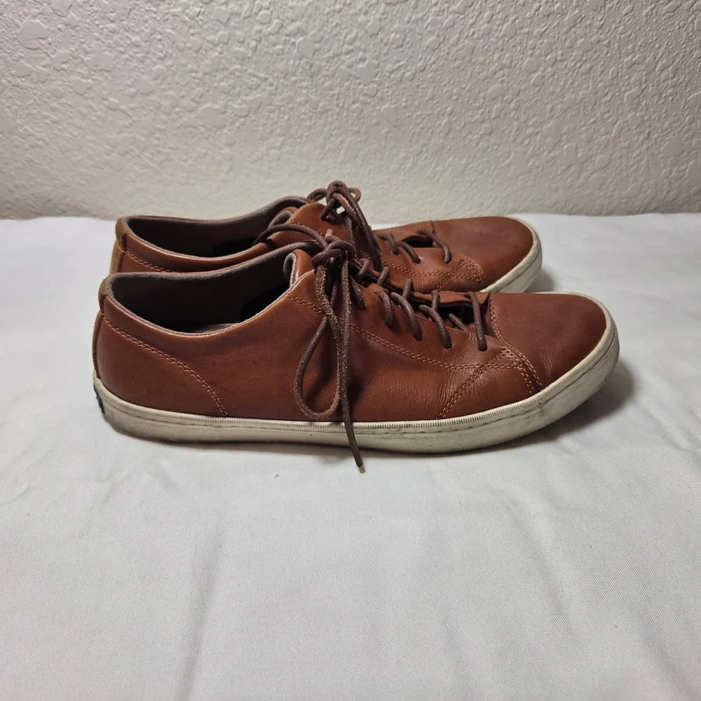 Cole Haan Mens Grand Crosscourt II British Tan Leather Sneakers C22887 Size 7.5M